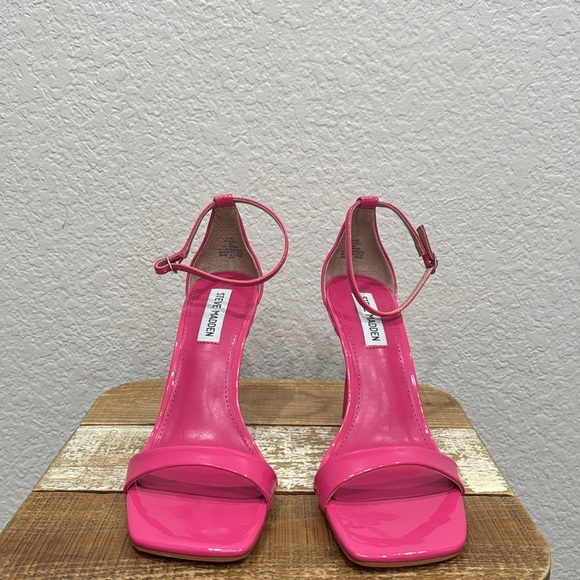Steve Madden Spree Pink Padded Stiletto Sandals Size 9 - Picture 4 of 9